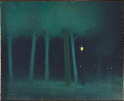 Ein Park bei Nacht von József Rippl Rónai